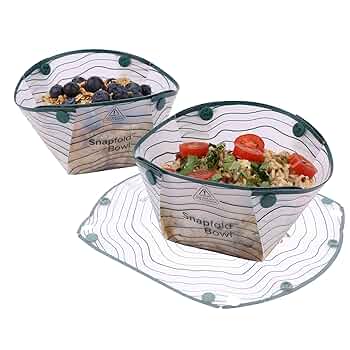 [056389025622] Coghlan's Snapfold™ Bowls 2-Pack – Collapsible, Lightweight and Leakproof for Camping, Hiking, Travel, Picnics, and Outdoor Adventures, BPA-Free, Foldable Space-Saving Design for Easy Storage