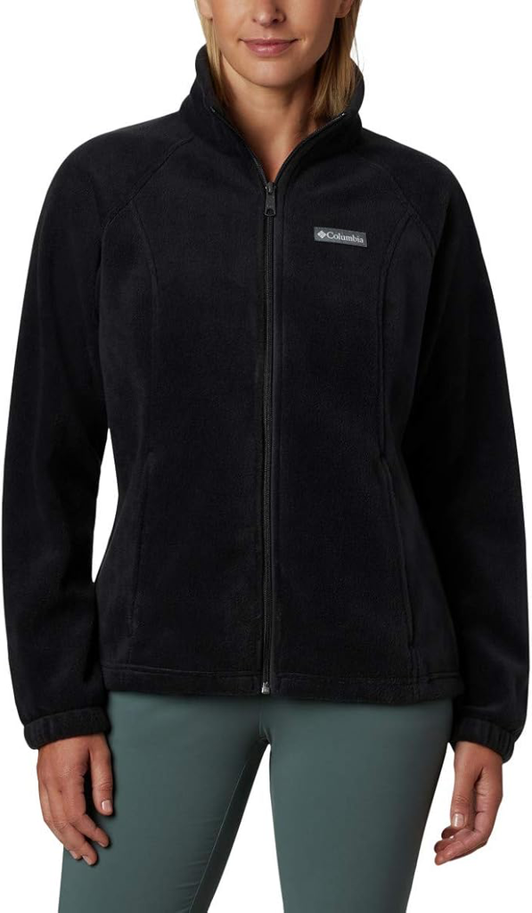 [B003NX8CKG] Columbia Womens Benton Springs Full Zip Fleece Jacket, Black, Medium