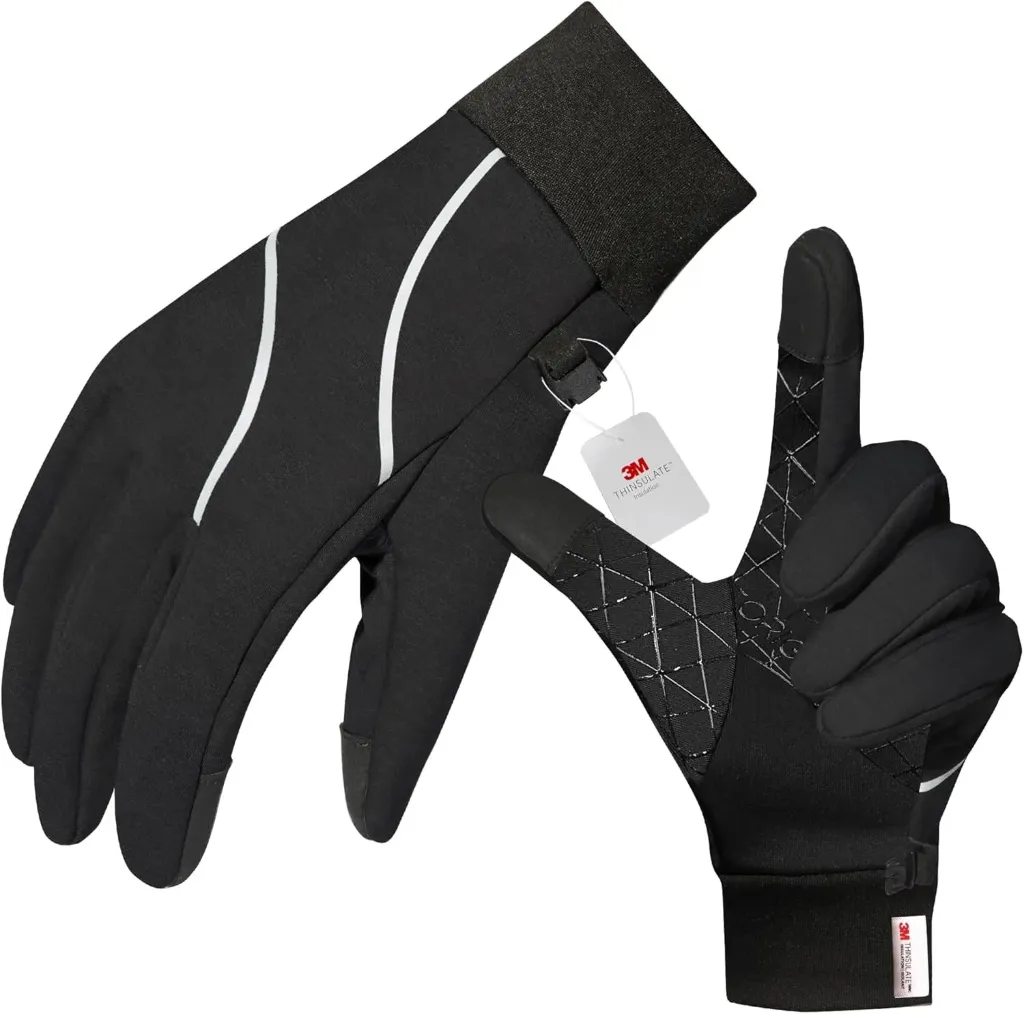 [B0DLKKGGJ2] Origem Winter Gloves Men Women, Touch Screen Anti-Slip Warm 3M Thinsulate Running Gloves Lined for Cycling Driving Hiking Walking Gardening
