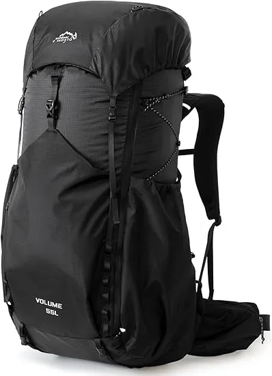[B0F1CSL2VZ] IX INOXTO 55L Internal Frame Waterproof Hiking Camping Backpack with 3L Water Bladder and Rain Cover, Large Lightweight Travel Daypack Rucksack for Climbing (Black)