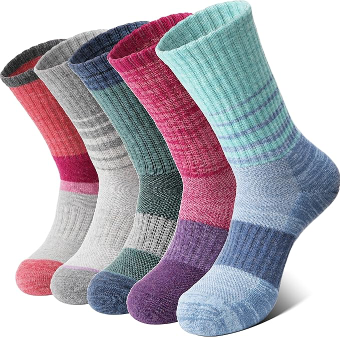 [B0CDNYQTHP] Anlisim Merino Wool Hiking Socks (Medium, Tie-dye)