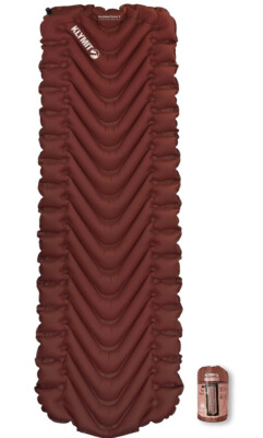 [B07YZV858D] KLYMIT Insulated Static V Inflatable Sleeping Pad | Comfortable, Lightweight, Easy to Inflate, Portable Air Bed Mattress for Camping, Backpacking and Hiking - Red