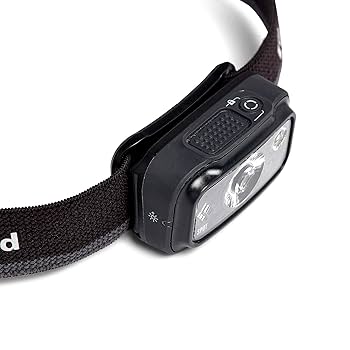 Black Diamond Spot 350 LED Headlamp, Waterproof and Dimmable Battery Powered Headlamp for Camping, Hiking, Running, Work with Red Light Headlamp Mode, Graphite